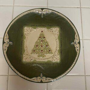 Grasslands Road Christmas plate